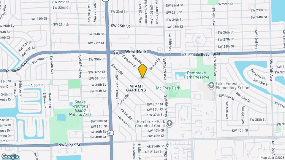 101 Miami Gardens Rd Map and Location Details