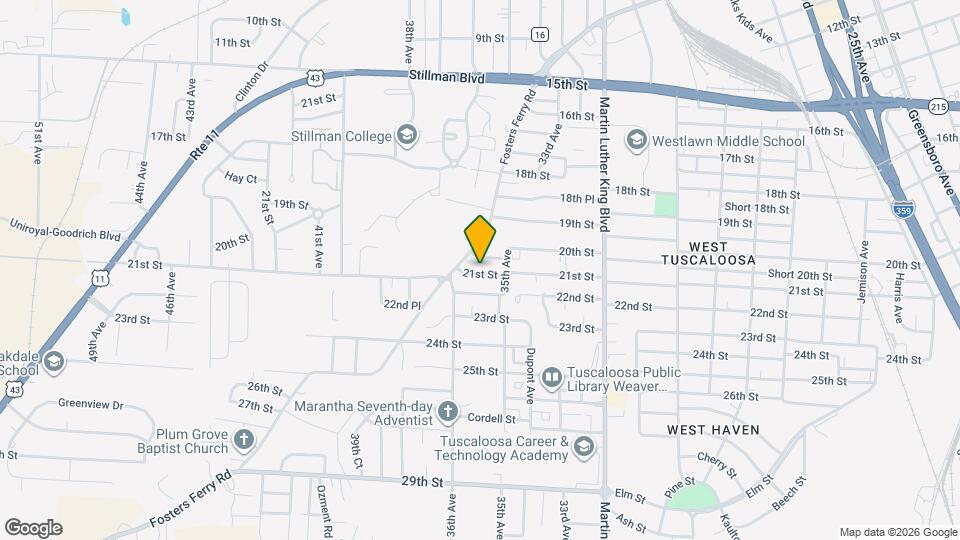 3560 21st St Map and Location Details