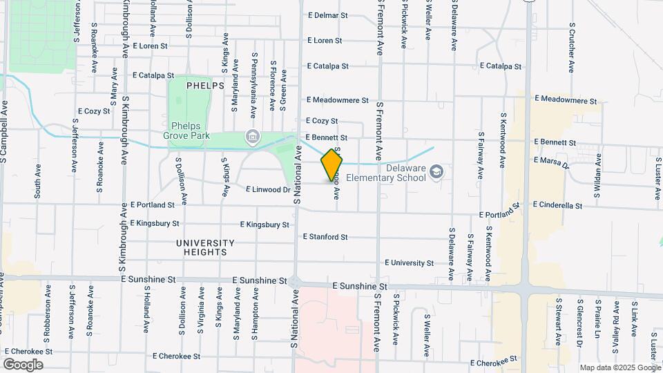 1541 S Kickapoo Ave Map and Location Details