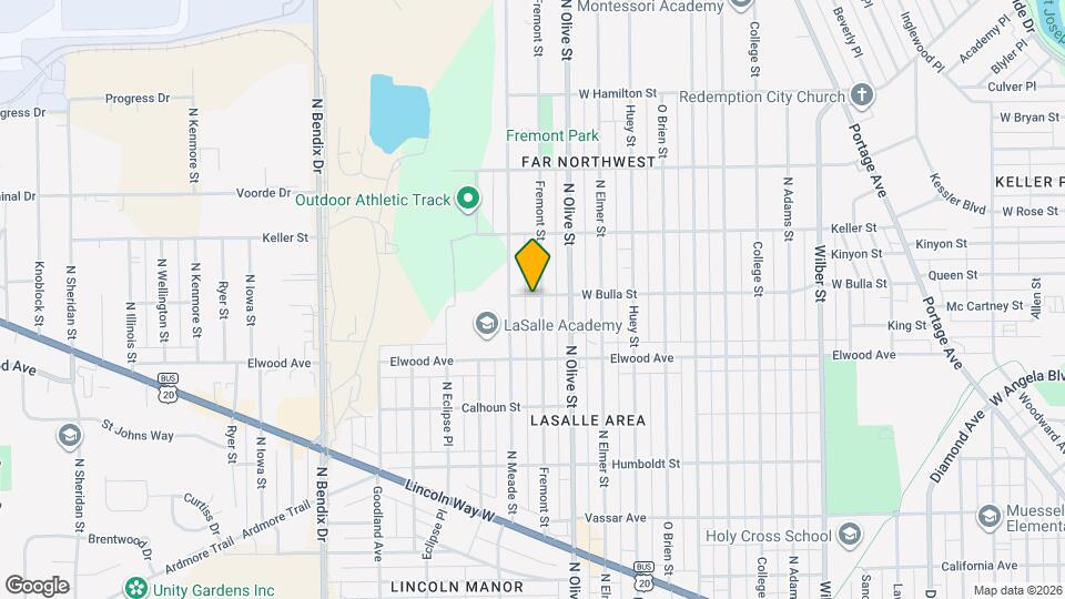 1525 Fremont St Map and Location Details