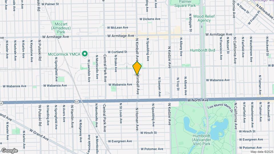 1722 N Kimball Ave, Unit 2 Map and Location Details