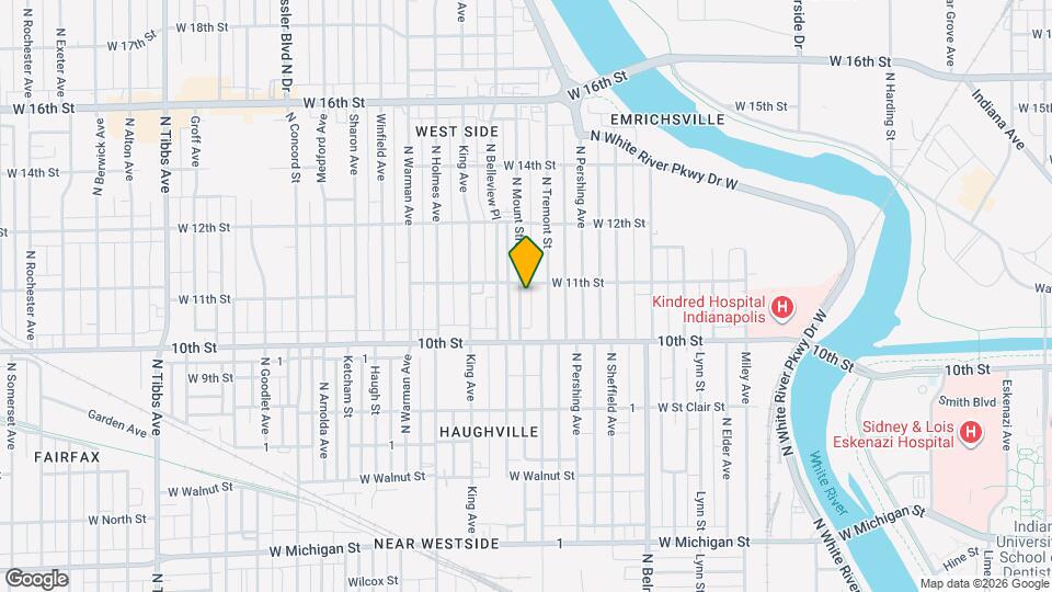 1051 N Mount Street Map and Location Details