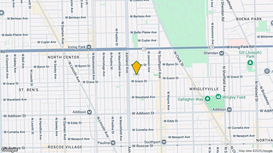 3814 N Greenview Ave Map and Location Details