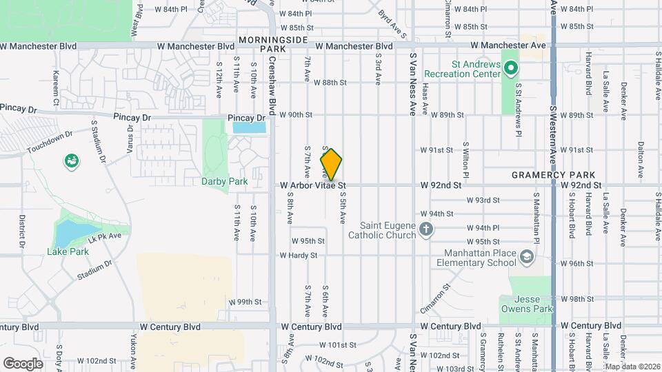 2620 W Arbor Vitae St, Unit #2620 Mapa y Detalles de la Ubicación