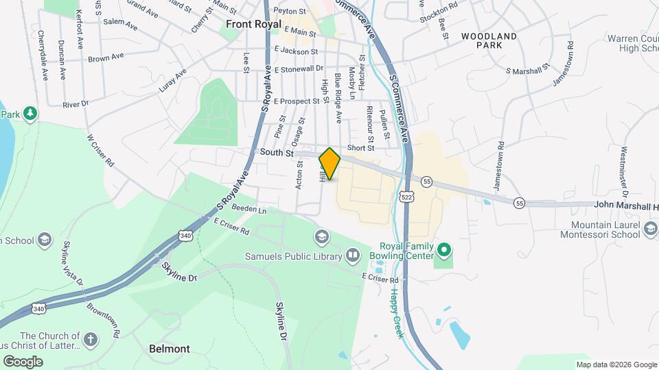 436 Hill St Map and Location Details