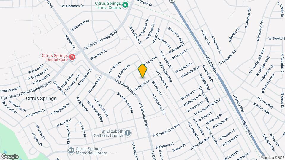 9356 N Mendoza Way Map and Location Details