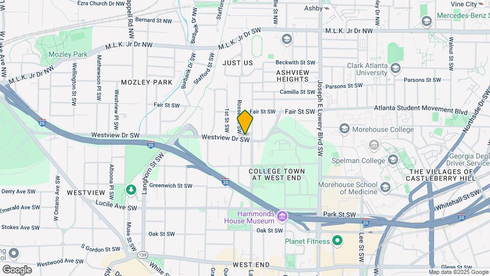 1111 Westview Dr SW Map and Location Details