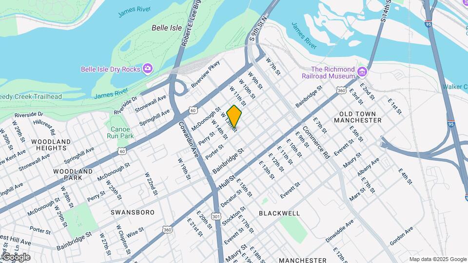 1301 Porter St Map and Location Details