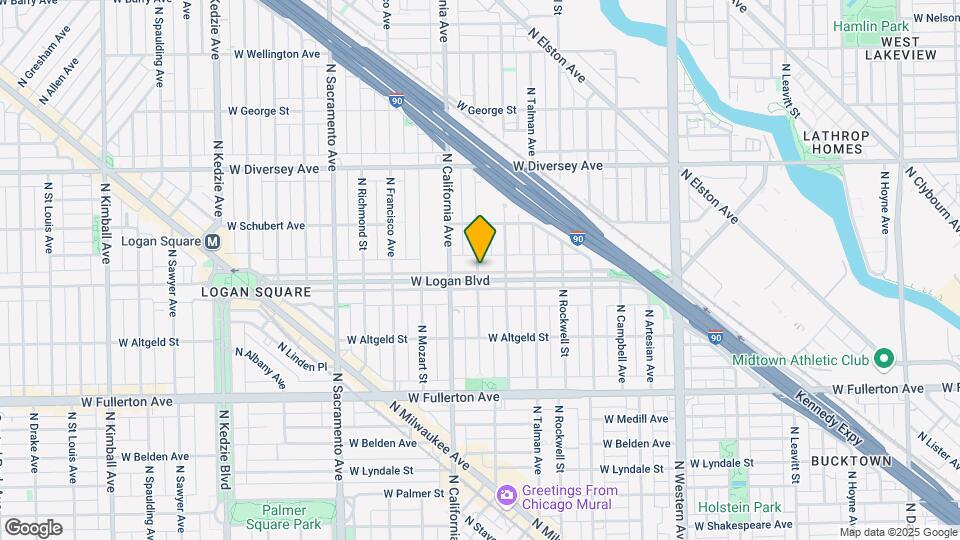 2722 W Logan Blvd Map and Location Details