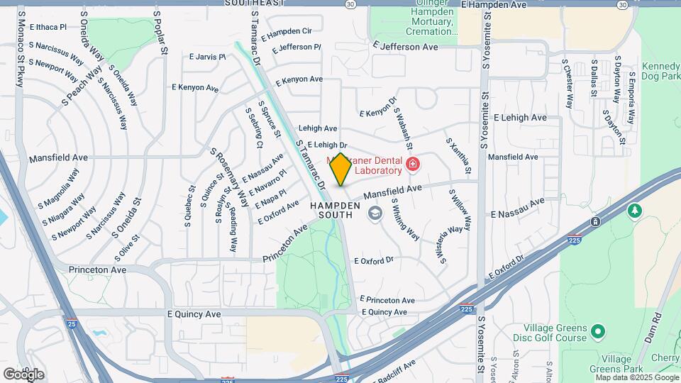 3955 S Uinta St Map and Location Details