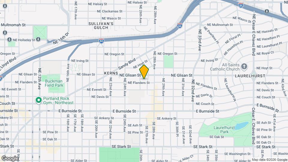 2619 NE Flanders St Map and Location Details