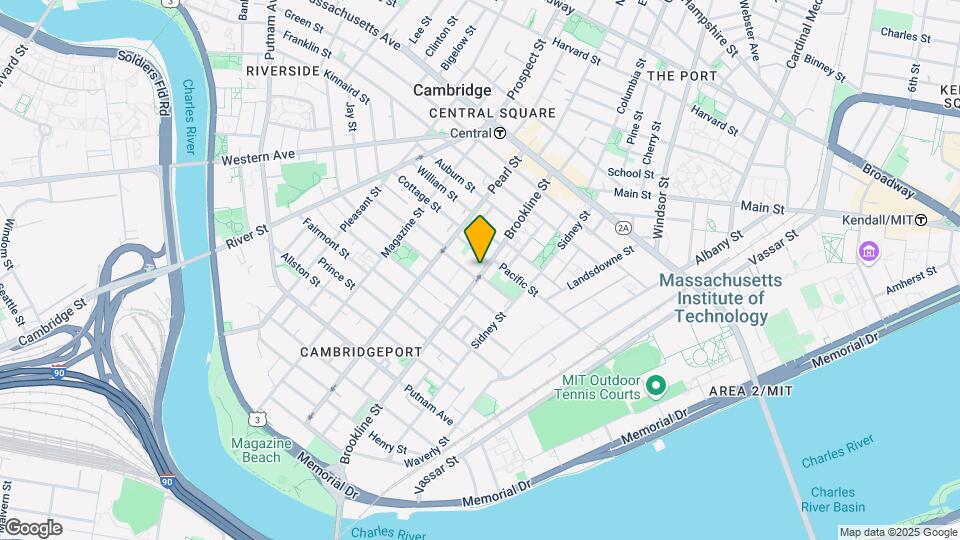 125 Brookline St, Unit 1 Map and Location Details