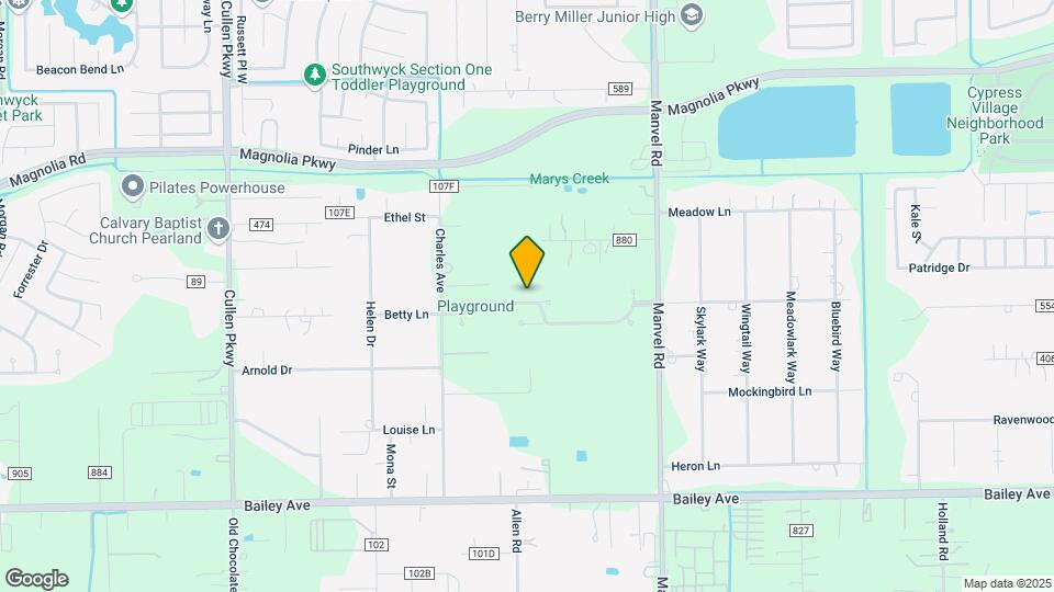 7413 Woodward Springs Dr Map and Location Details