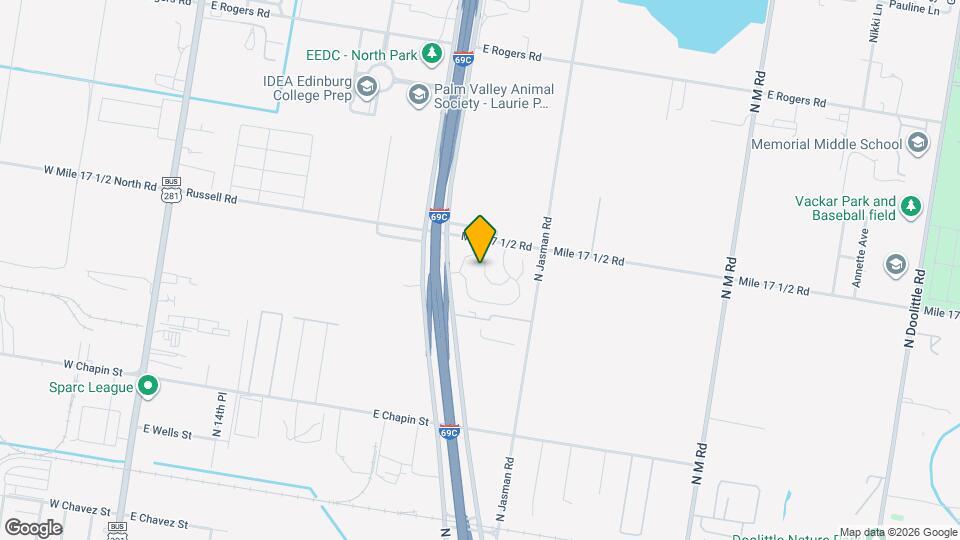 1336 E Candor Dr Map and Location Details