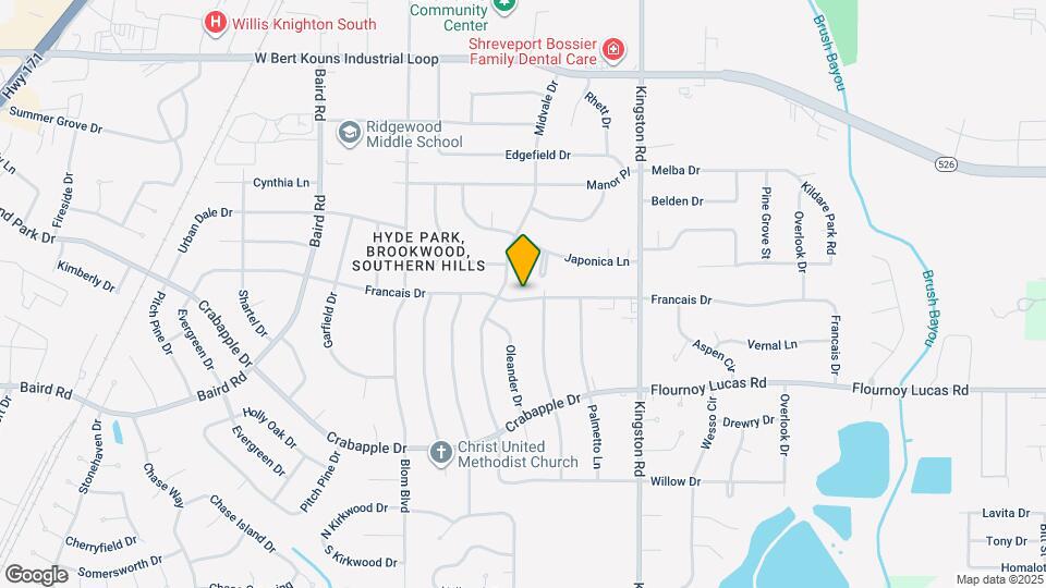 1016 Francais Dr Map and Location Details