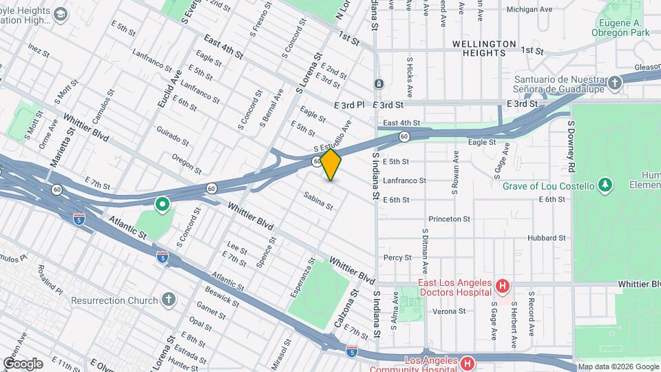 3540 & 3540 1/2 6th St Mapa y Detalles de la Ubicación