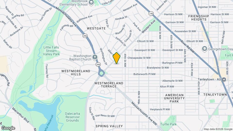 4937 Brandywine St NW Map and Location Details