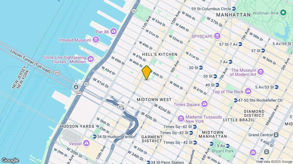 451-453 W 44th St Map and Location Details