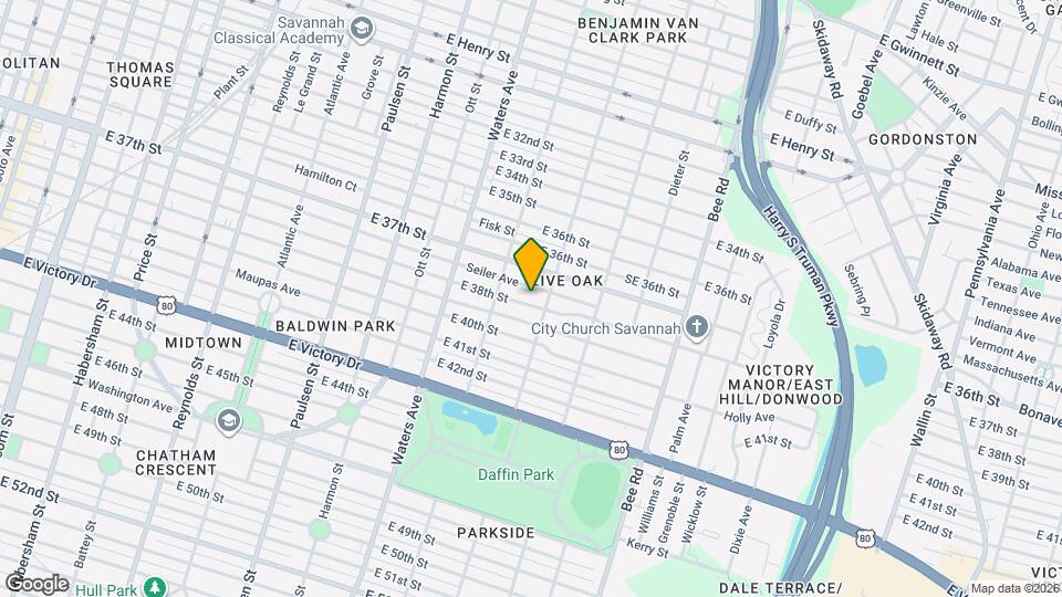 1224 E 38th St Map and Location Details