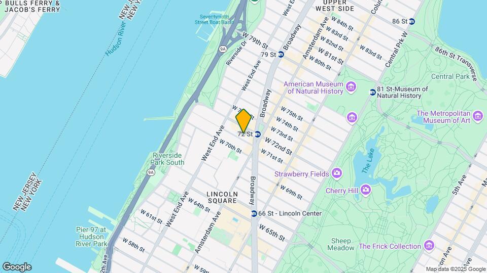 225 W 71st St Map and Location Details