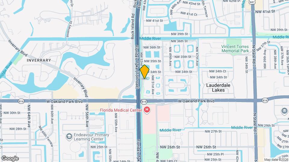 5151 W Oakland Park Blvd Map and Location Details