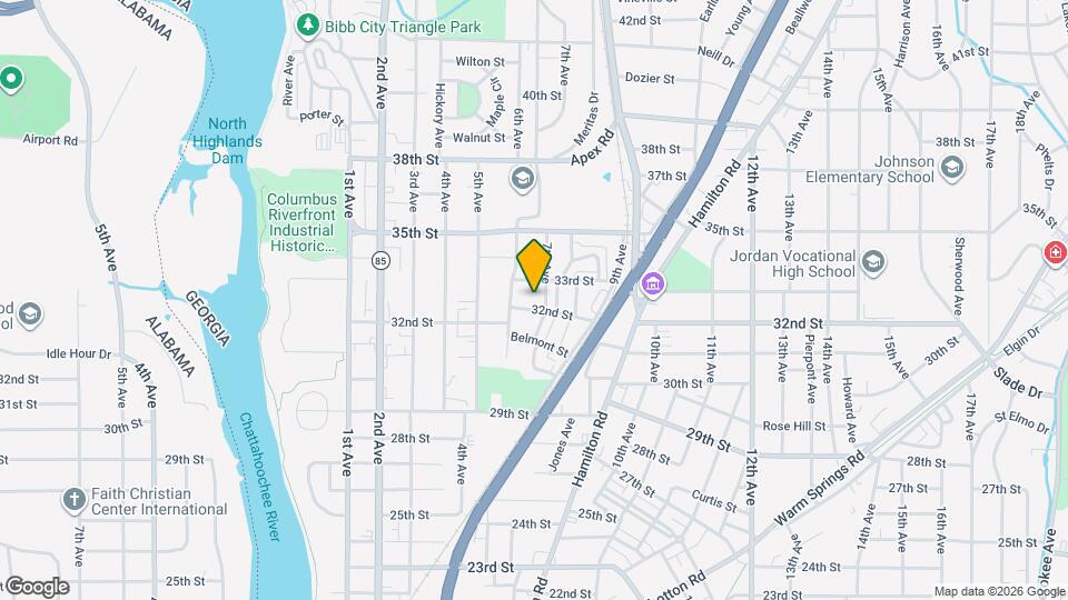 617 32nd St Map and Location Details