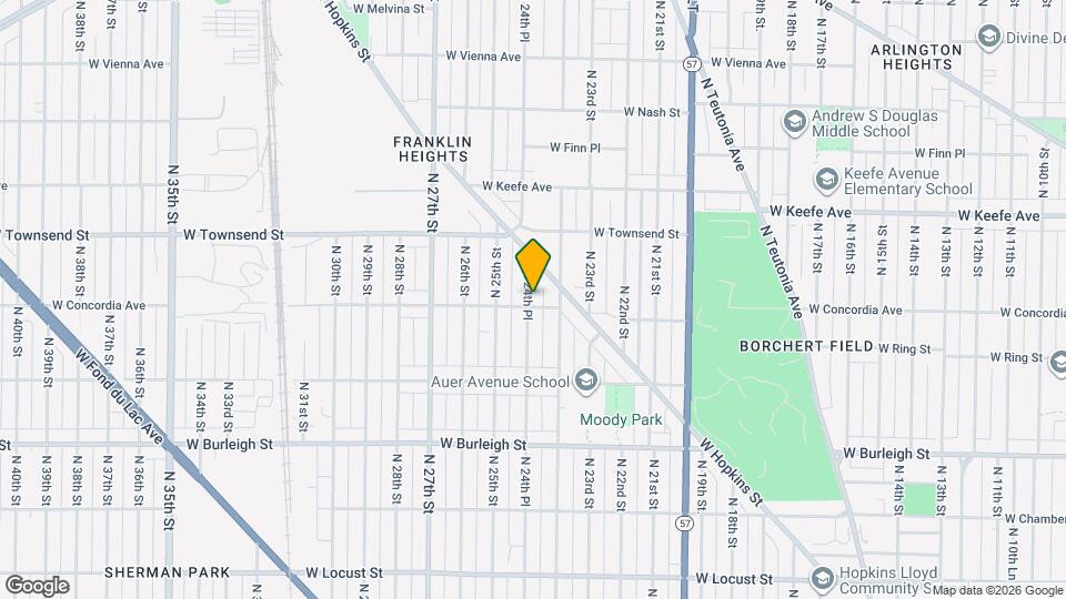 3306 N 24th Pl Map and Location Details