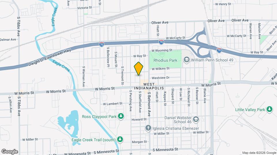 1122 S Sheffield Ave Map and Location Details