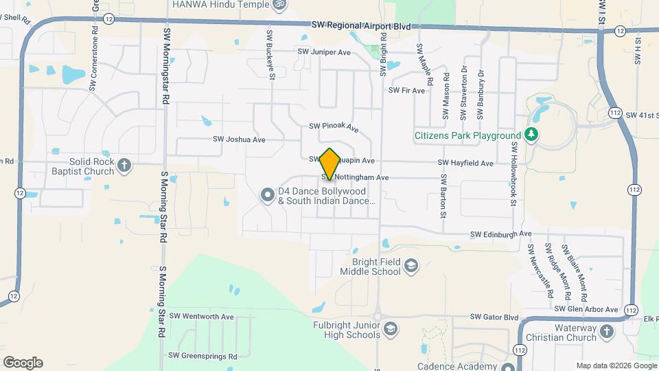 4502 SW Swinton Dr Map and Location Details
