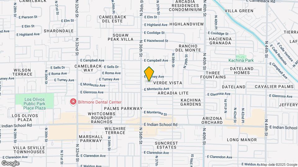 4348 North 36th Place, Unit Apt 3 Map and Location Details