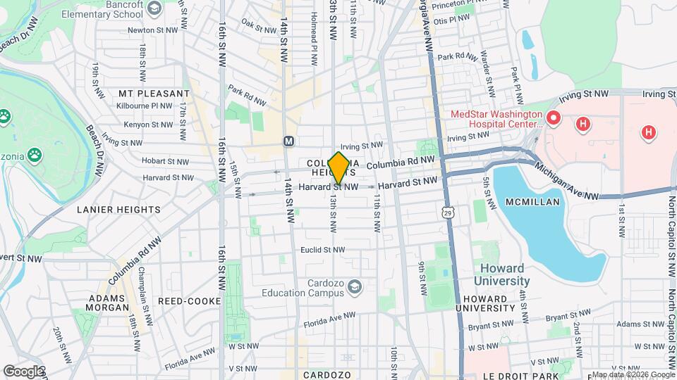 2829 13th St NW Map and Location Details