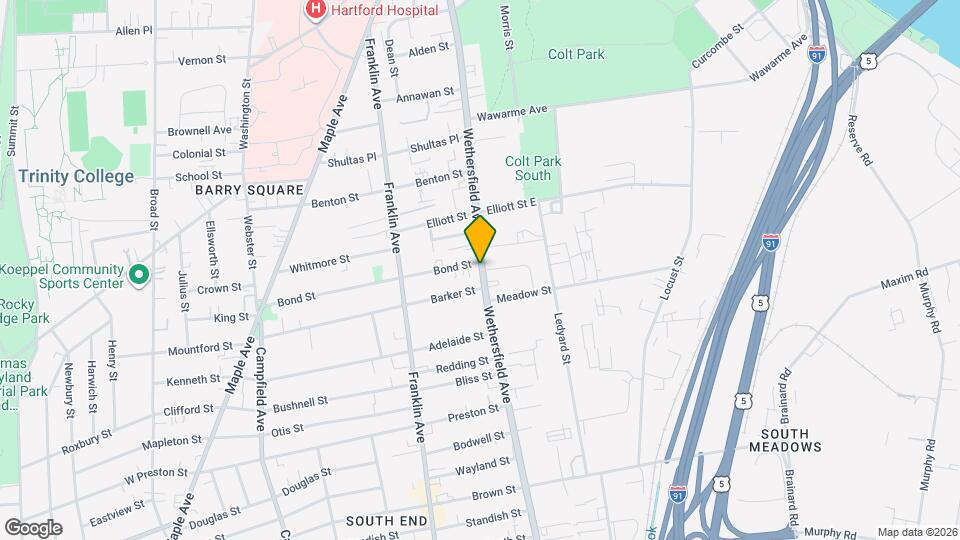 411 Wethersfield Ave Map and Location Details