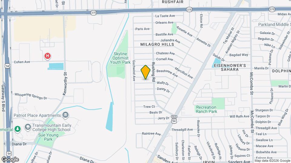 5113 Wally Dr Map and Location Details