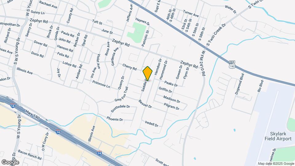 1504 Saddle Drive Mapa y Detalles de la Ubicación