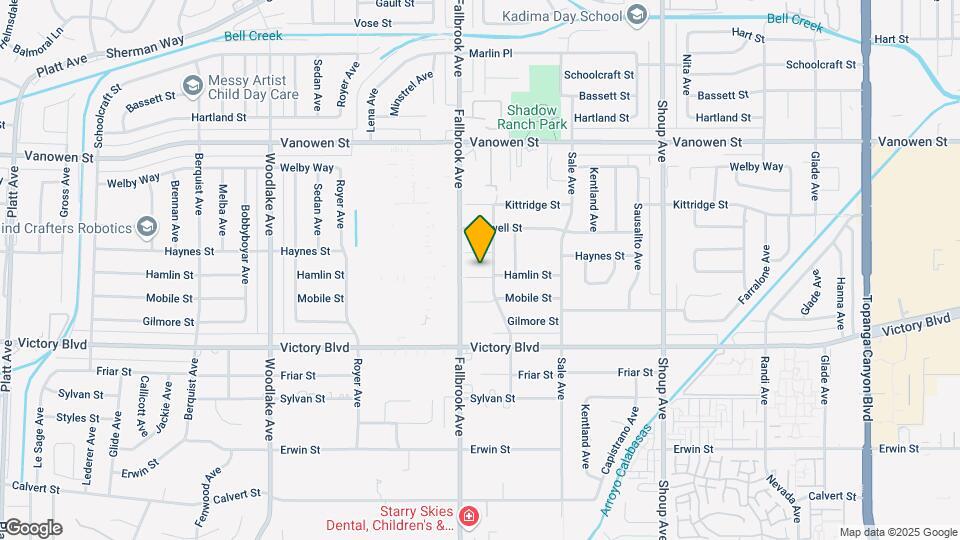 22737 Hamlin St Map and Location Details