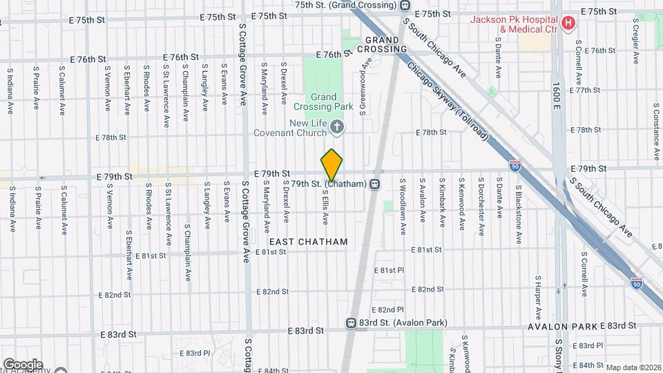 7917 S Ellis Ave Map and Location Details