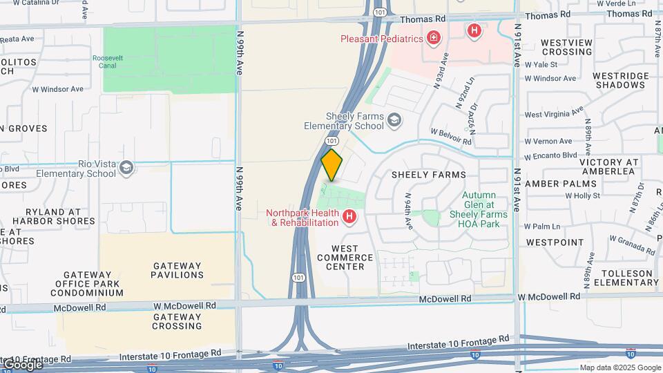 9556 W Monte Vista Rd Map and Location Details