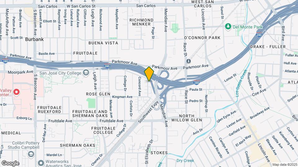 1540 Moorpark Ave Mapa y Detalles de la Ubicación