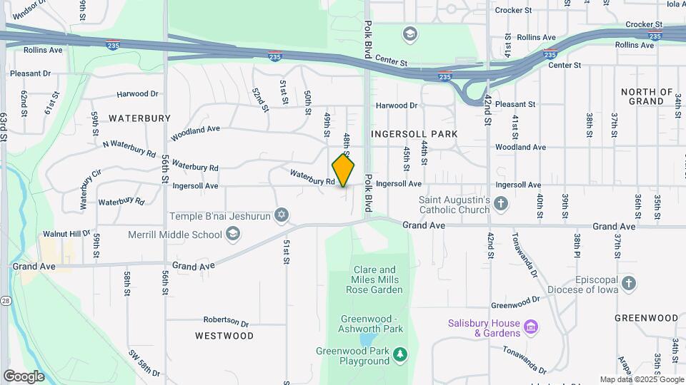 4810 Ingersoll Ave Map and Location Details
