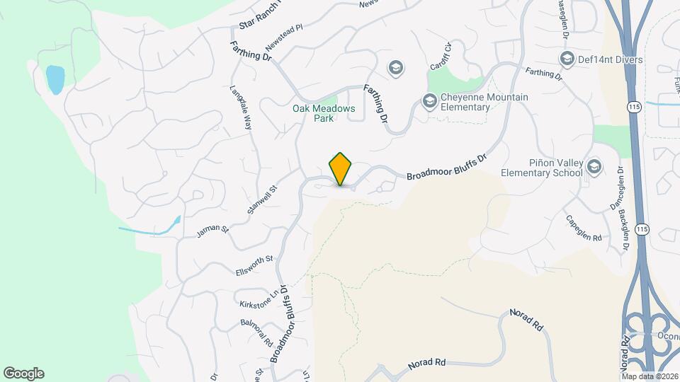 5115 Broadmoor Bluffs Dr Map and Location Details