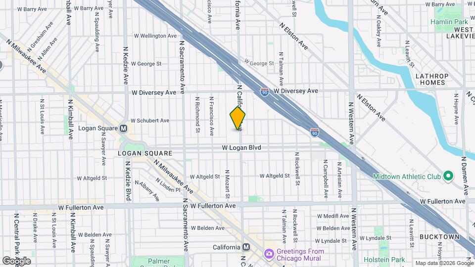 2622 N California Ave, Unit 8 Map and Location Details