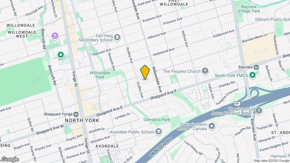 204 Greenfield Ave Map and Location Details