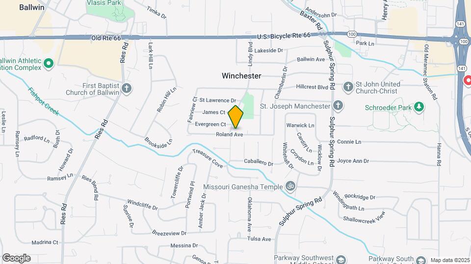 105 Roland Ave Map and Location Details