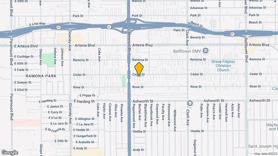 9040 Cedar St Map and Location Details