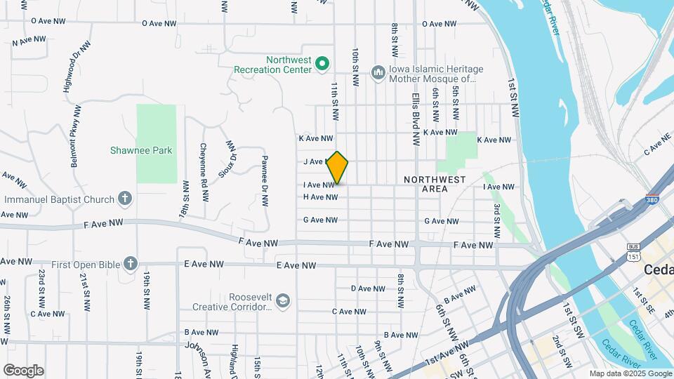 1013 I Ave NW Map and Location Details