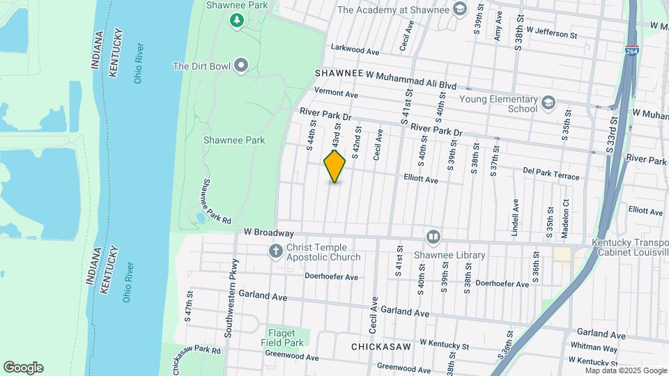 659 S 43rd St Map and Location Details