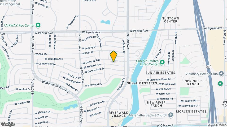 10010 W Andover Ave Map and Location Details