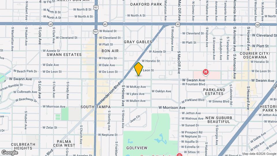 3323 W Swann Ave Map and Location Details