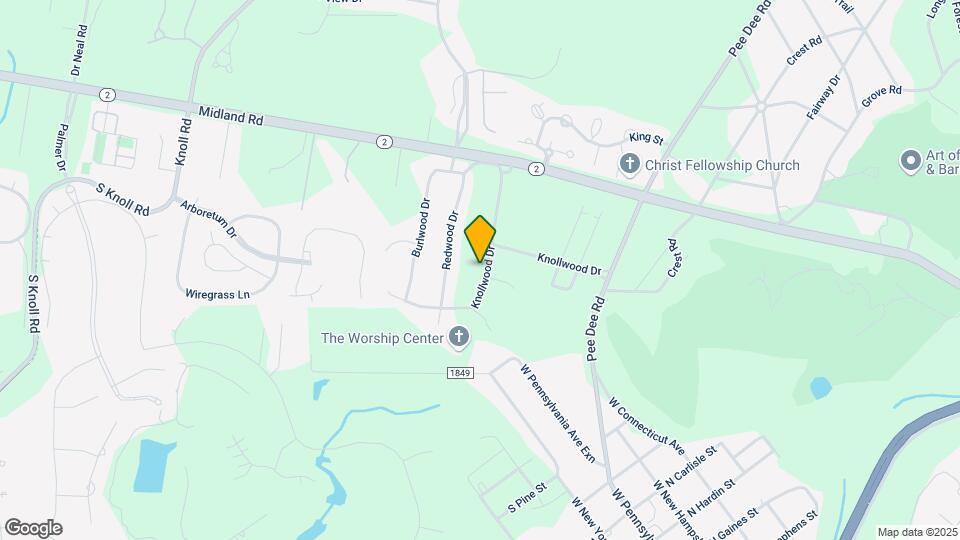 154 Knollwood Dr Map and Location Details