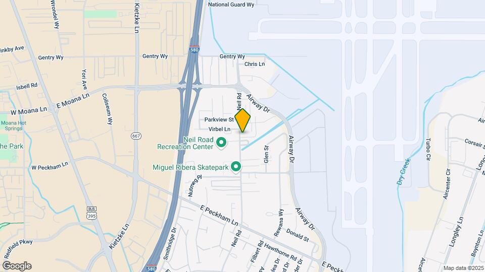 1303 Powell Ln Map and Location Details